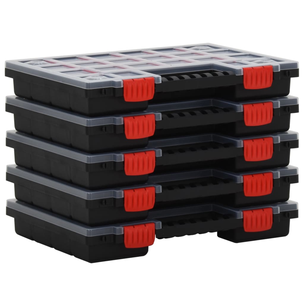 Vidaxl Range Boxen 5 PCS 34.5x25x5 cm Polyprope