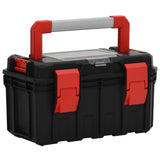 Vidaxl toolbox 45x28x26.5 cm black and red