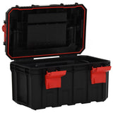 Vidaxl toolbox 45x28x26.5 cm black and red