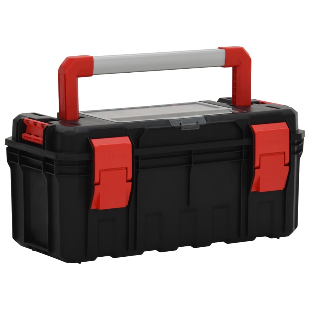 Vidaxl Toolbox 55x28x26,5 cm černá a červená