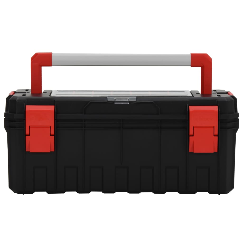 Vidaxl Toolbox 65x28x31.5 cm črna in rdeča