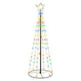 Vidaxl KegelKerstboom 108 lysdioder 70x180 cm Multi -färgade