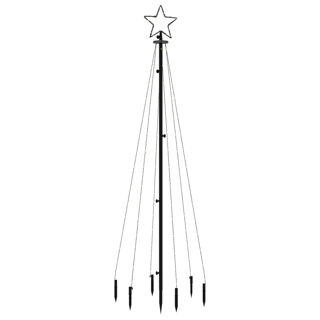 Vidaxl Christmas tree with ground pin 108 LEDs multi -colored 180 cm