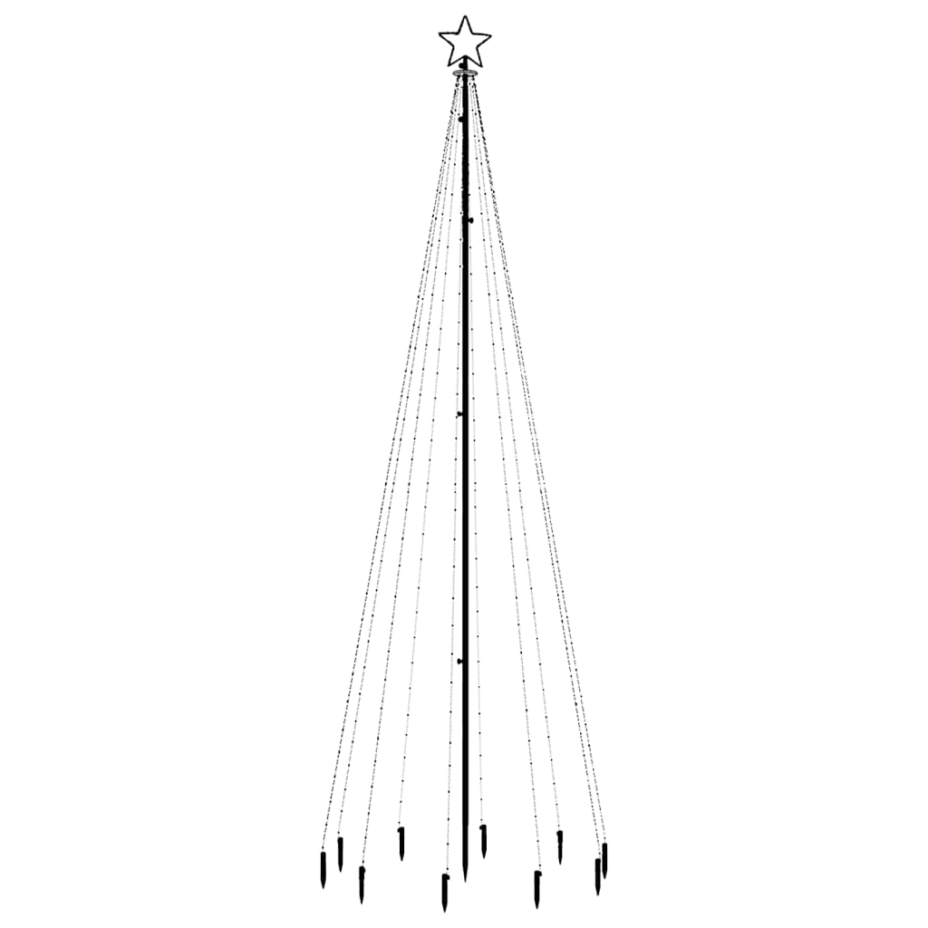 Vidaxl Christmas Tree se zemním pin 310 LED diody teplý bílý 300 cm