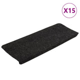 Vidaxl tappetini per autoadesivo 15 st 65x24.5x3,5 cm antracite -lorato