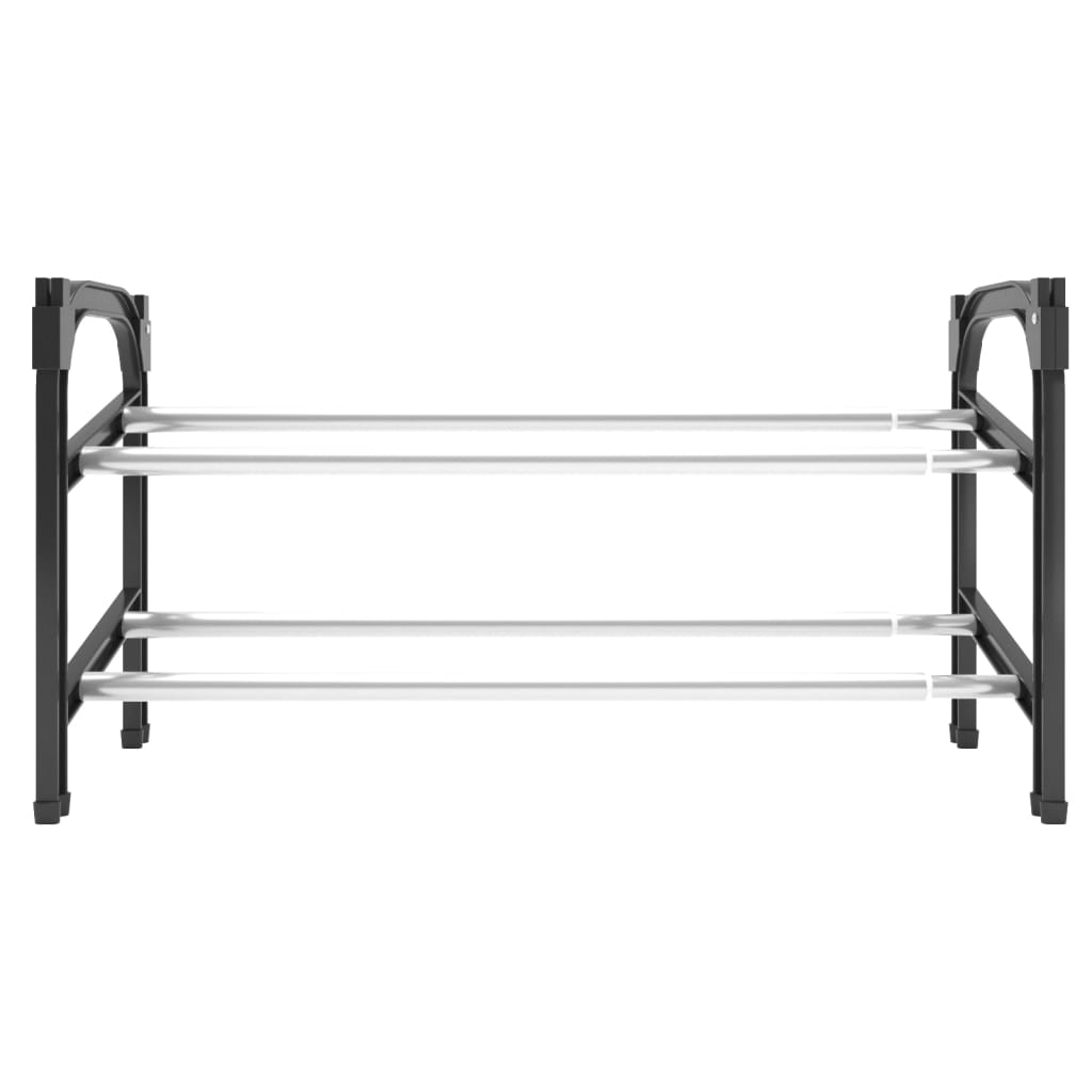 Vidaxl sko rack med 2 hyllor som sträcker sig 119x24x37 cm