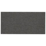 Panneaux muraux vidaxl 12 pcs 0,54 m² 30x15 cm tissu gris foncé