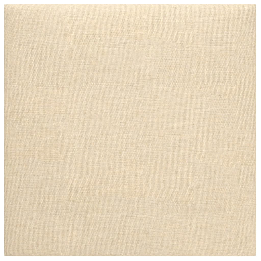 Panneaux muraux Vidaxl 12 ST 1,08 m² 30x30 cm Crème de tissu -Colore