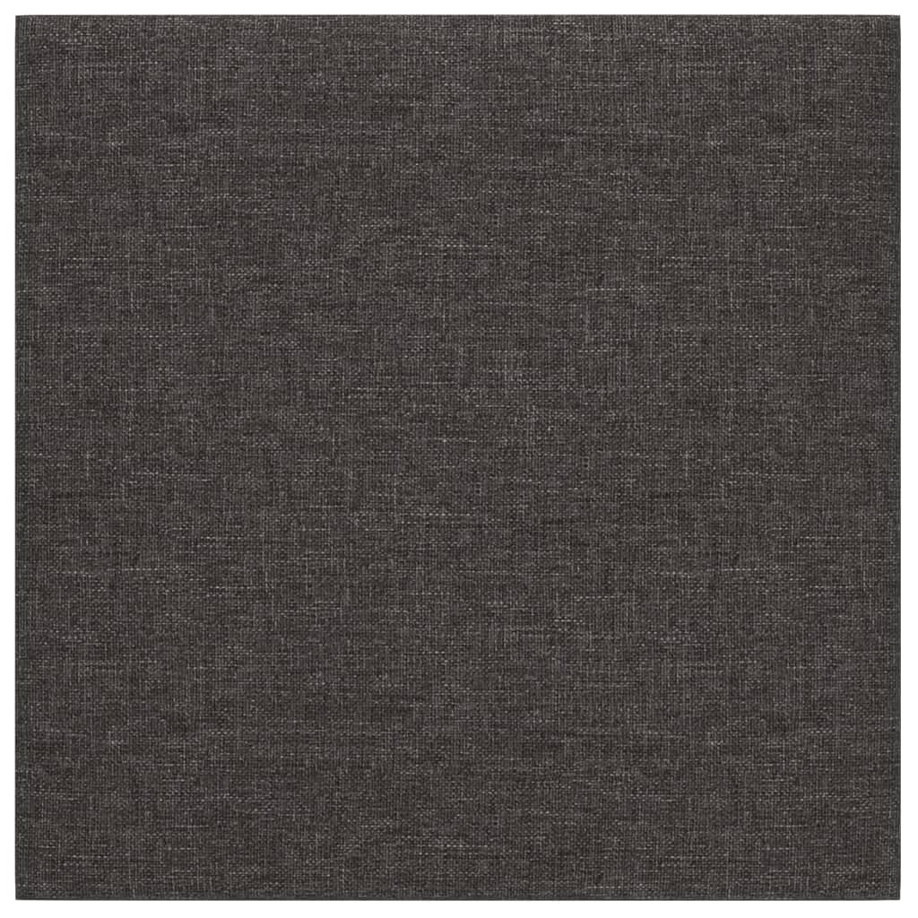 Pannelli a parete Vidaxl 12 ST 1,08 m² 30x30 cm tessuto grigio scuro