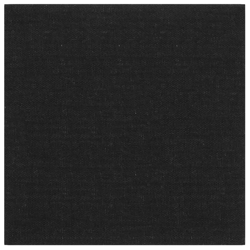 Vidaxl -Wandpaneele 12 ST 1,08 m² 30 x 30 cm Stoff schwarz