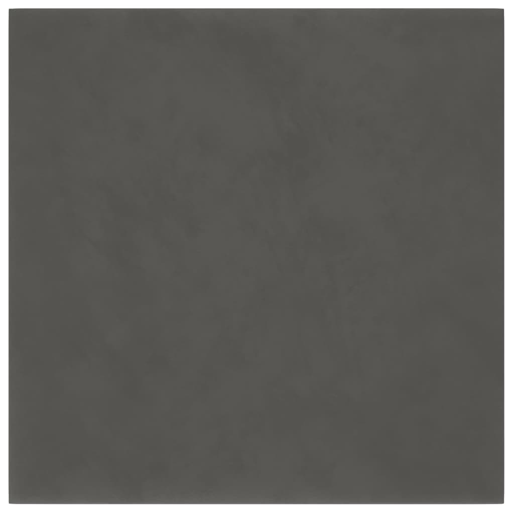 Nástěnné panely Vidaxl 12 ST 1,08 m² 30x30 cm Velvet Dark Grey