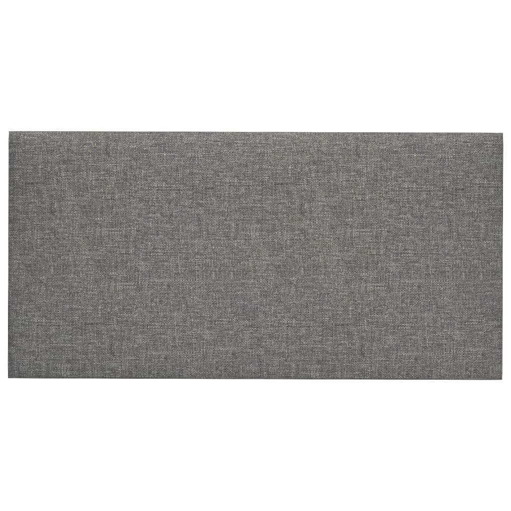 Paneles de pared Vidaxl 12 st 2.16 m² 60x30 cm de tela gris claro