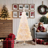 Vidaxl Kunstkerstboom con extremos iridiscentes de 180 cm PVC White