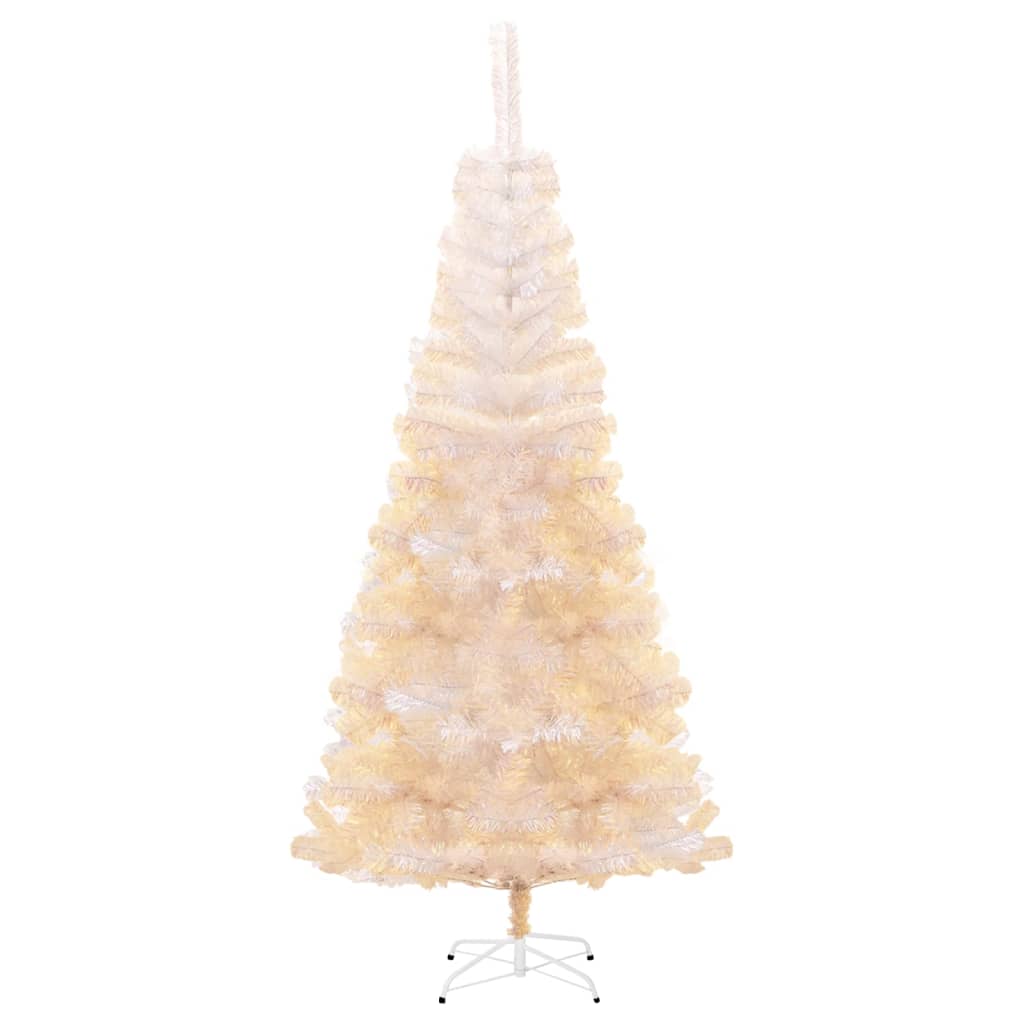 Vidaxl kunstkerstboom z opalizującymi końcami 240 cm PVC White