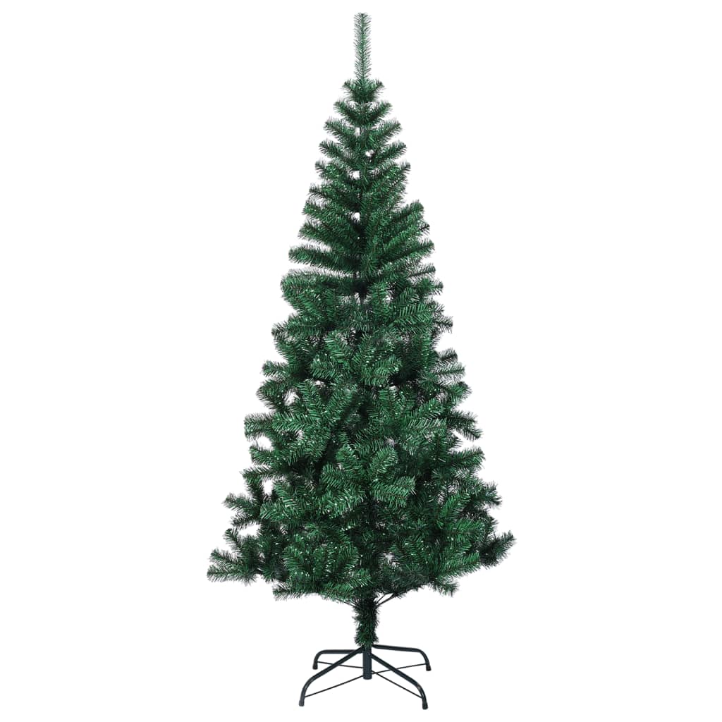 Vidaxl Kunstkerstboom med iriserende ender 180 cm PVC grønn