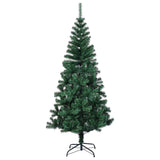 Vidaxl Kunstkerstboom z iridescentnimi konci 240 cm PVC zelena