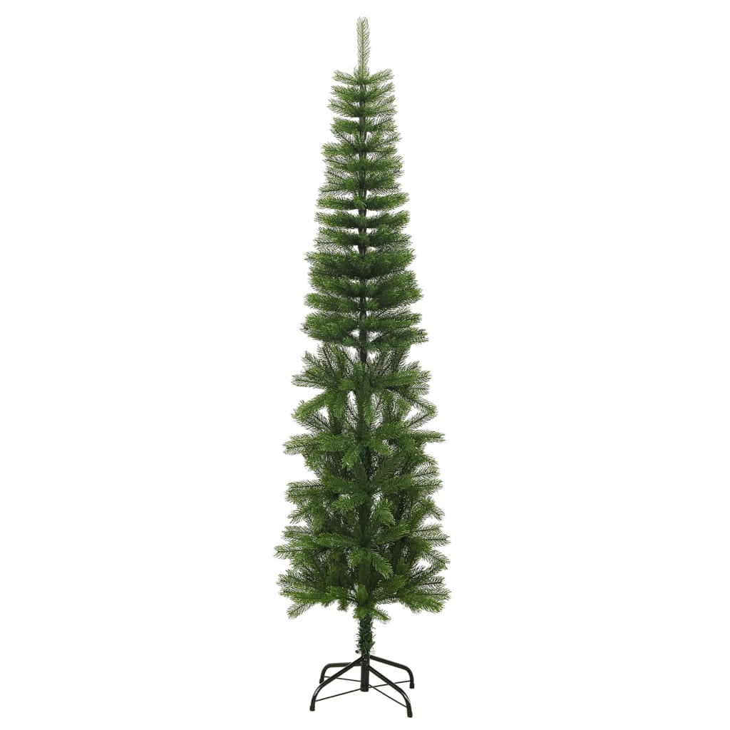 Vidaxl kunstkerstboom ze standardowym wąskim 240 cm PE