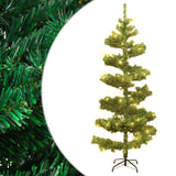 Vidaxl Kunstkerstboom con iluminación y estándar de 150 cm PVC Green