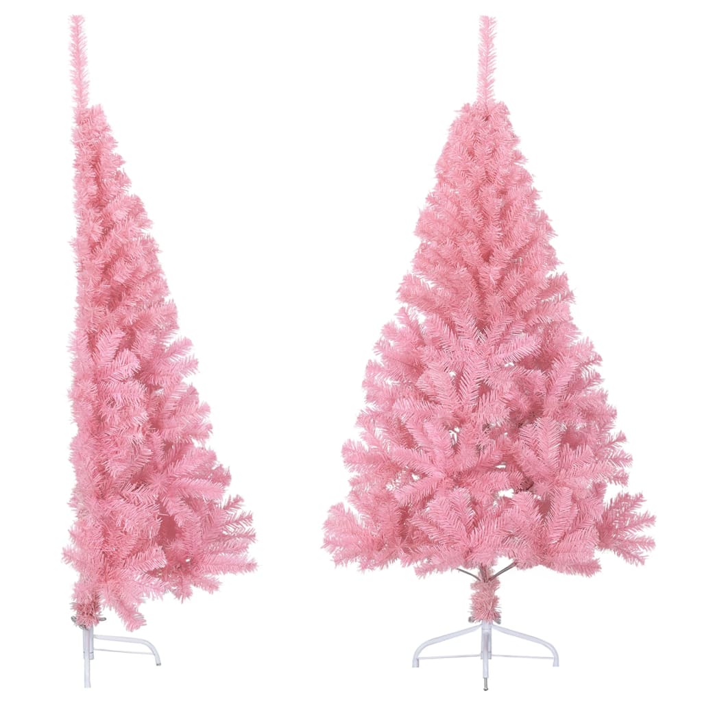 Vidaxl Kunstkerstboom s standardnim pol 150 cm PVC Pink