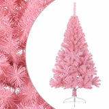 Vidaxl Kunstkerstboom s standardnim pol 150 cm PVC Pink