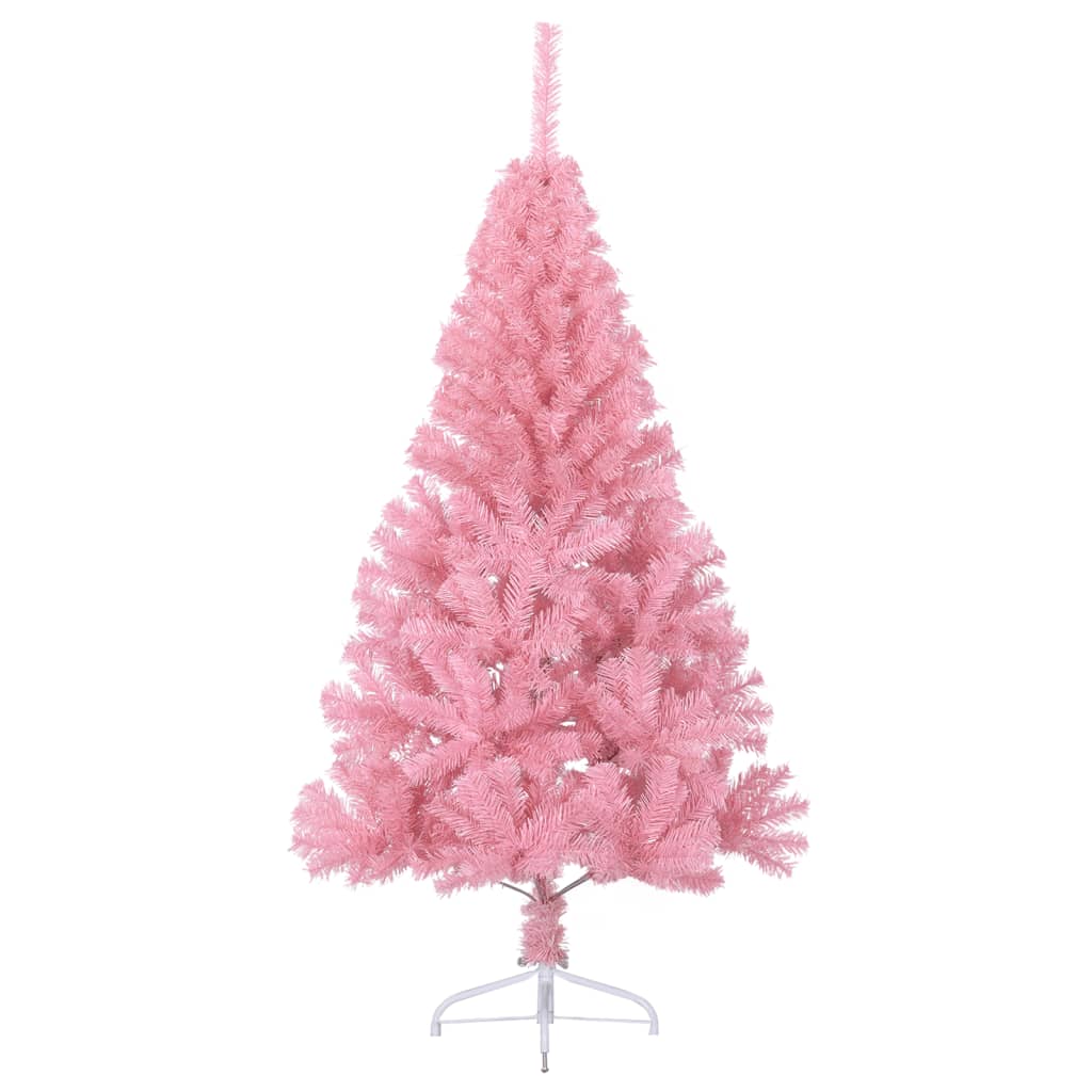 Vidaxl Kunstkerstboom s standardnim pol 150 cm PVC Pink