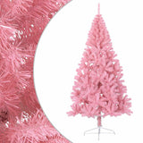 VidaXL Kunstkerstboom with standard half 180 cm PVC pink