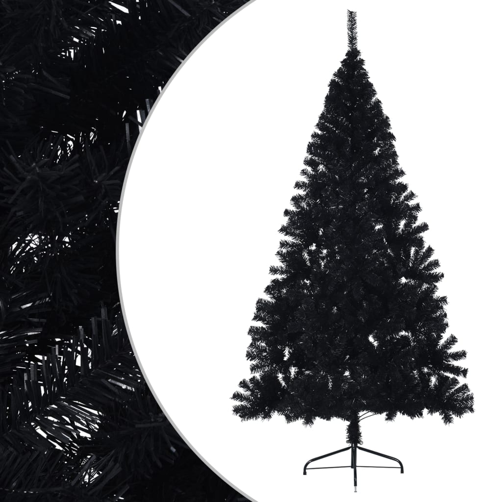 Vidaxl KunstkerStboom se standardní polovinou 210 cm PVC Black