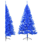 Vidaxl Kunstkerstboom med standard halv 180 cm PVC blå