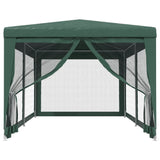 Vidaxl Party Tent med 6 mesh sidevegger 3x6 M HDPE Green