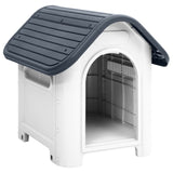 Vidaxl dog loft 59x75x66 cm Polypropene gray