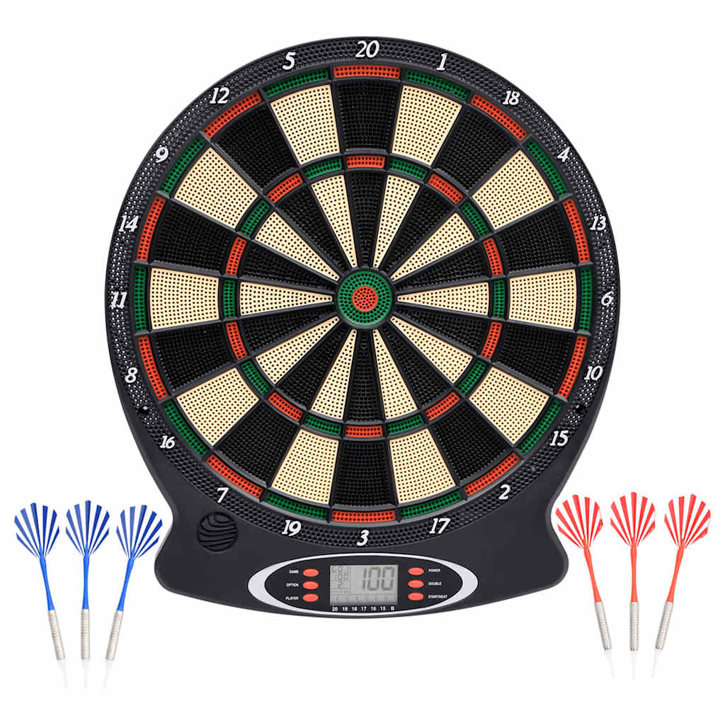 Vidaxl Dartboard electric with darts polypropene black