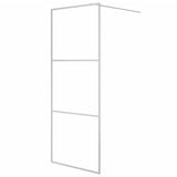 Vidaxl Walk-in Shower Mall 80x195 cm de vidrio transparente de vidrio de plata