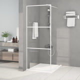 Vidaxl Walk-in Showning Wall 80x195 cm Transparentní esg sklo bílé