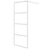 Vidaxl Walk-in Shower Wall 80x195 cm przezroczysty ESG Glass White