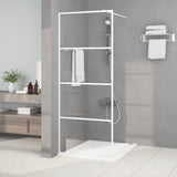 Vidaxl Walk-in Shower Wall 80x195 cm przezroczysty ESG Glass White