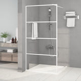 Vidaxl Walk-In Shower Mall 100x195 cm de vidrio ESG transparente blanco