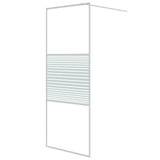 Vidaxl Walk-in Shower Wall 80x195 cm przezroczysty ESG Glass White