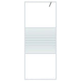 Vidaxl Walk-in Shower Wall 80x195 cm przezroczysty ESG Glass White