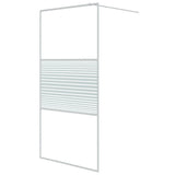 Vidaxl Walk-In Walk Murn 100x195 cm Transparent ESG Glass White