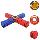 Vidaxl Children's Play Tunnel with 250 balls multi -colored