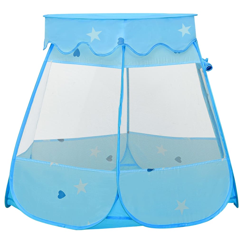 Vidaxl Children's Play Tent avec 250 balles 102x102x82 cm bleu