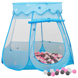 VidaXL Kinderspeeltent met 250 ballen 102x102x82 cm blauw