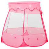 Tenda da gioco per bambini Vidaxl con 250 palline 102x102x82 cm rosa