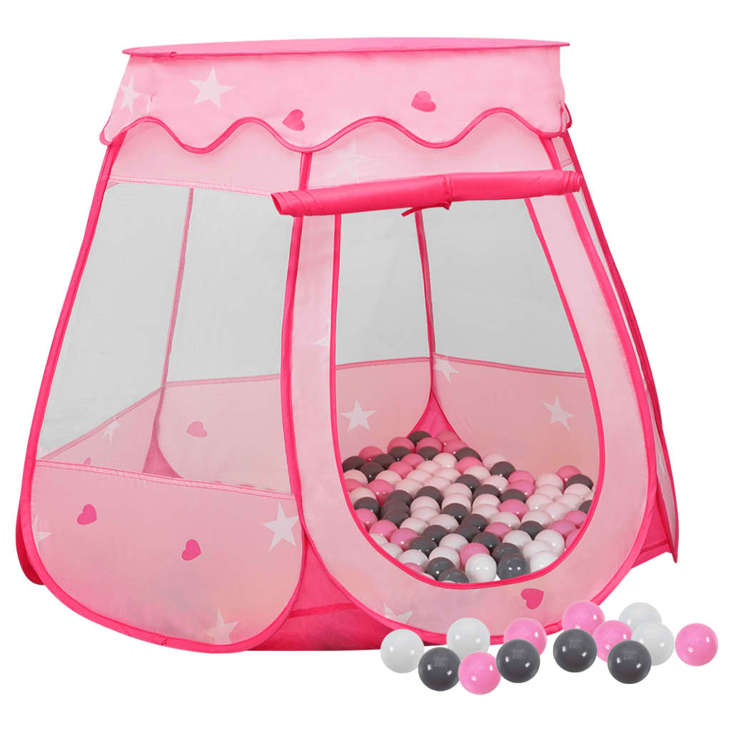 Vidaxl Children's play tent with 250 balls 102x102x82 cm pink