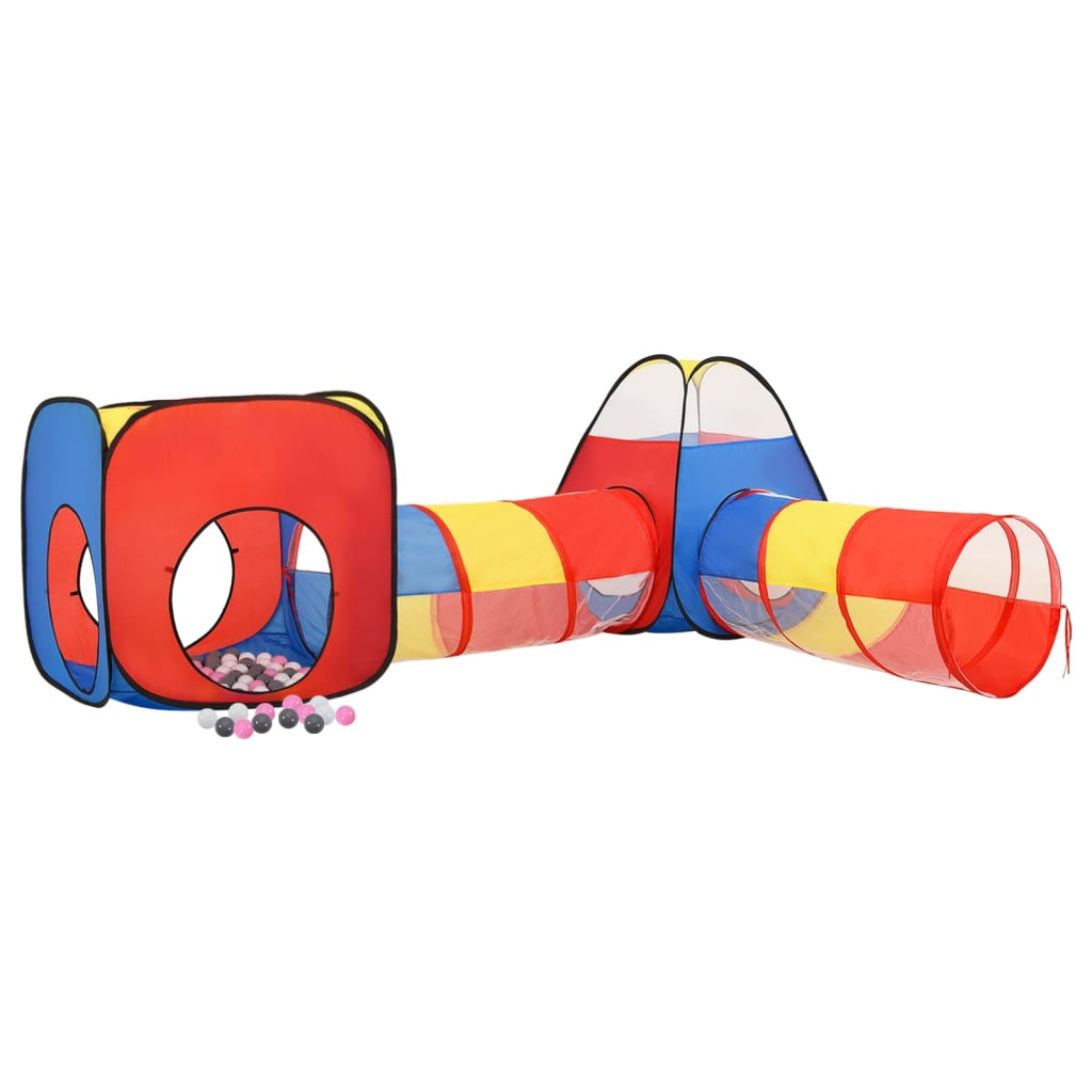 Tienda de juego para niños Vidaxl con 250 bolas 190x264x90 cm multi -columinado