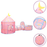 VidaXL Kinderspeeltent met 250 ballen 301x120x128 cm roze