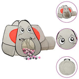 Vidaxl Children's Play Telt med 250 baller Elephant 174x86x101 cm grå