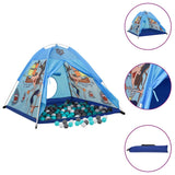 Tenda da gioco per bambini Vidaxl con 250 palline 120x120x90 cm blu