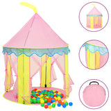 VidaXL Kinderspeeltent met 250 ballen 100x100x127 cm roze