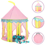 Vidaxl Children's Play Telt med 250 baller 100x100x127 cm rosa